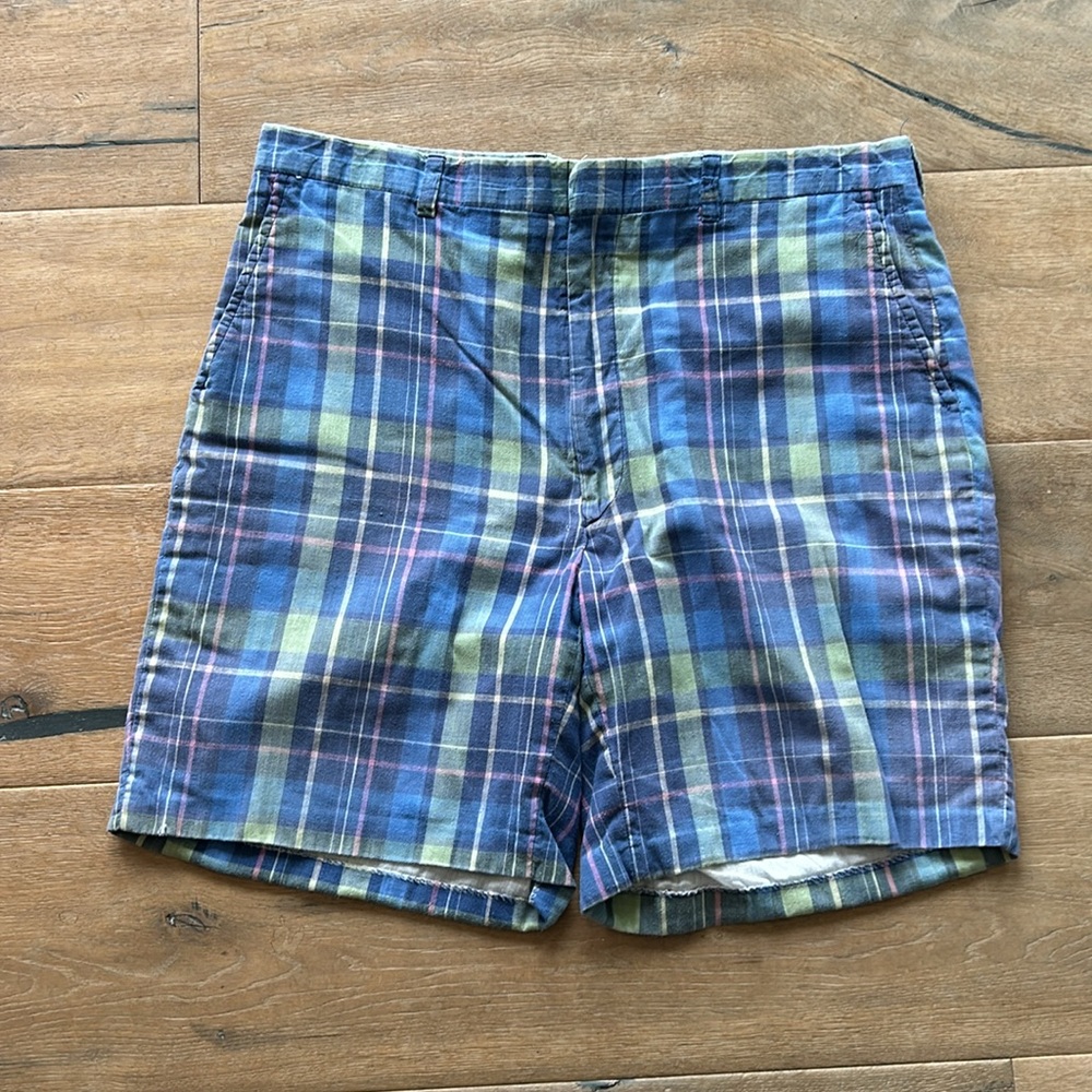 Vintage Pendleton Plaid Cotton Shorts